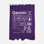 Gemini Label-None-Polyester-Shower Curtain-DrMonekers