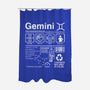 Gemini Label-None-Polyester-Shower Curtain-DrMonekers