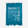 Gemini Label-None-Polyester-Shower Curtain-DrMonekers