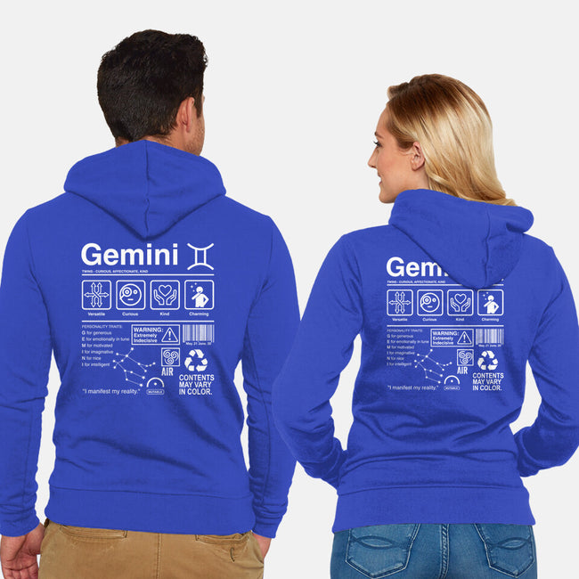 Gemini Label-Unisex-Zip-Up-Sweatshirt-DrMonekers