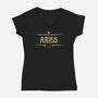 Vintage Aries-Womens-V-Neck-Tee-kg07