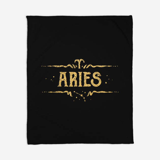 Vintage Aries-None-Fleece-Blanket-kg07