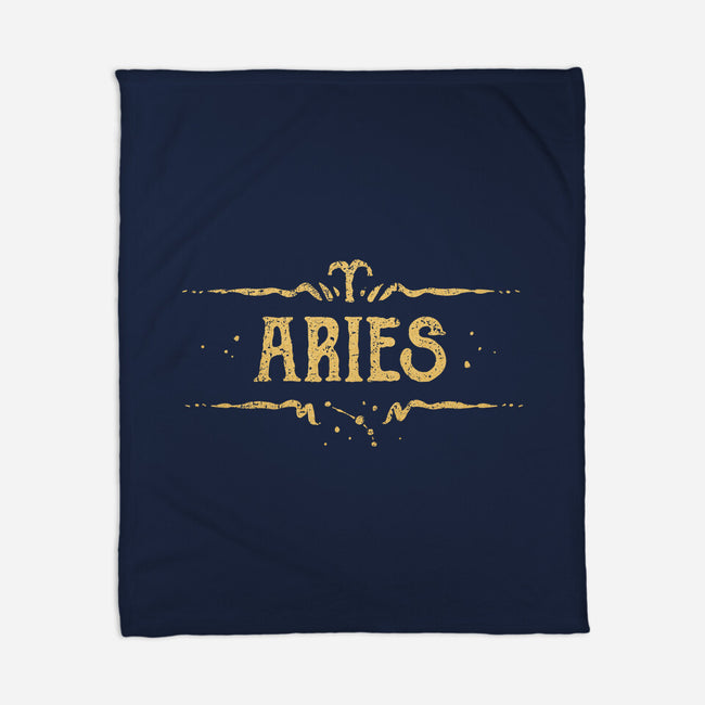 Vintage Aries-None-Fleece-Blanket-kg07