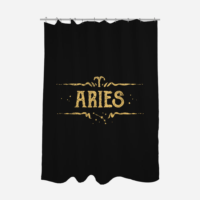 Vintage Aries-None-Polyester-Shower Curtain-kg07