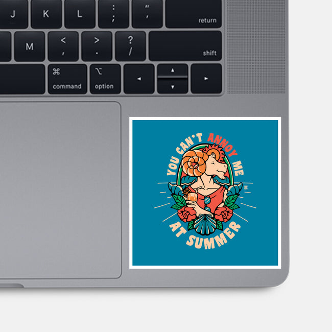 You Can't Annoy Me At Summer-None-Glossy-Sticker-raffaus