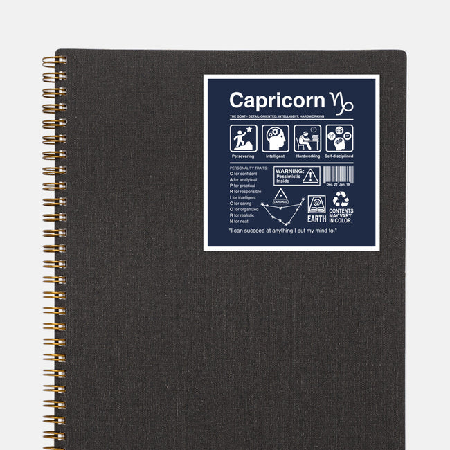 Capricorn Label-None-Glossy-Sticker-DrMonekers