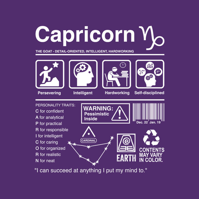 Capricorn Label-None-Fleece-Blanket-DrMonekers