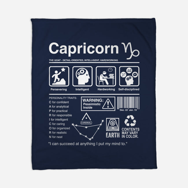 Capricorn Label-None-Fleece-Blanket-DrMonekers