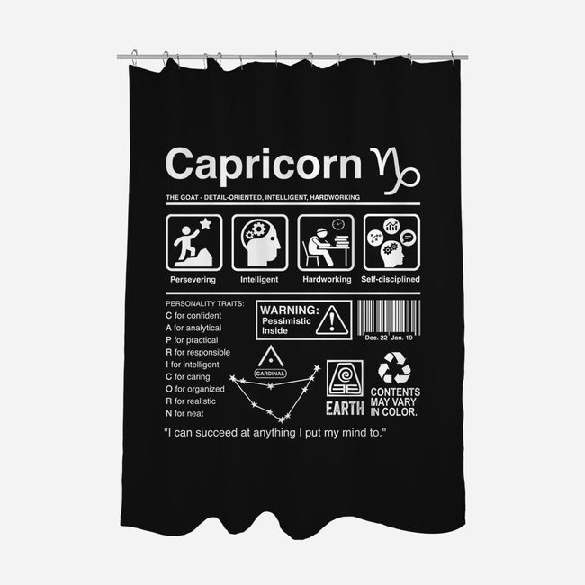 Capricorn Label-None-Polyester-Shower Curtain-DrMonekers