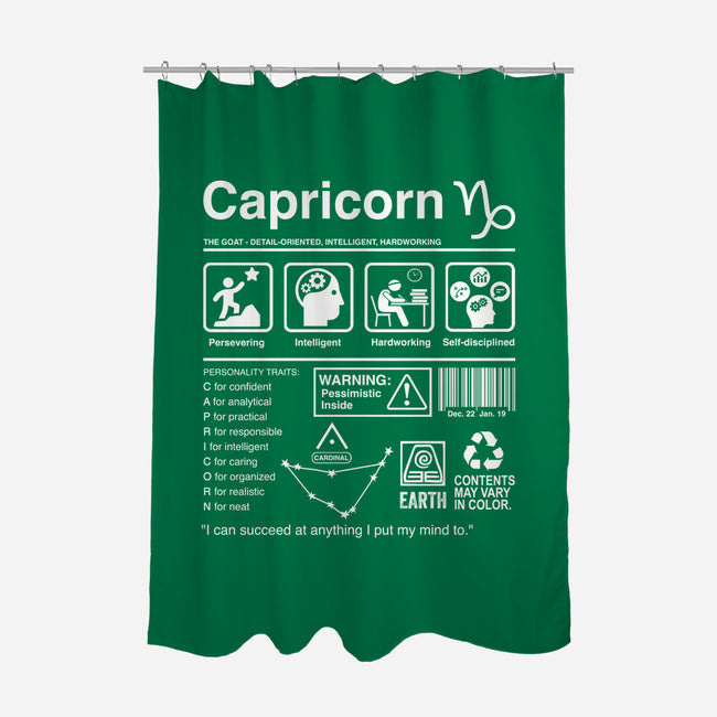 Capricorn Label-None-Polyester-Shower Curtain-DrMonekers