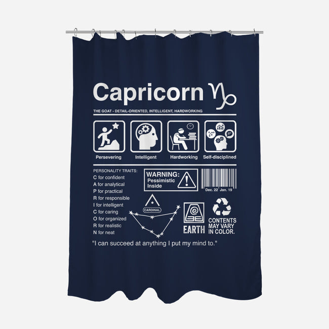 Capricorn Label-None-Polyester-Shower Curtain-DrMonekers