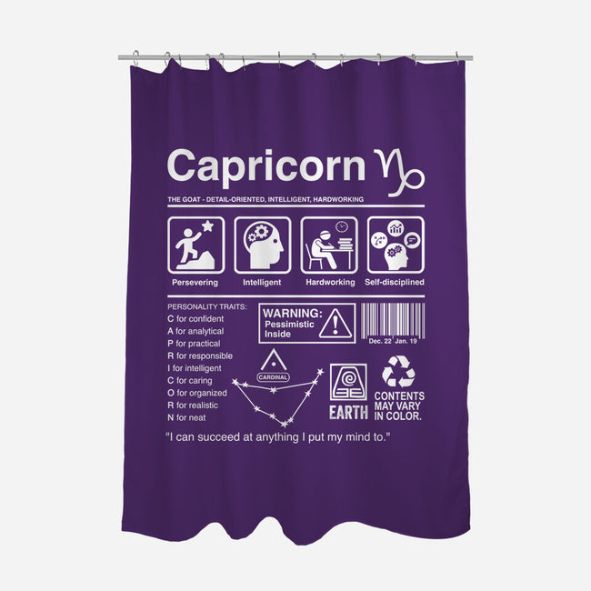 Capricorn Label-None-Polyester-Shower Curtain-DrMonekers