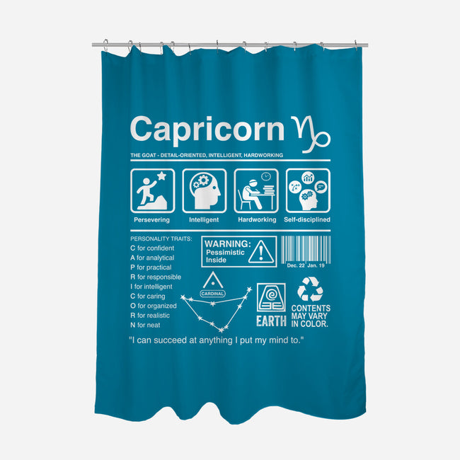 Capricorn Label-None-Polyester-Shower Curtain-DrMonekers