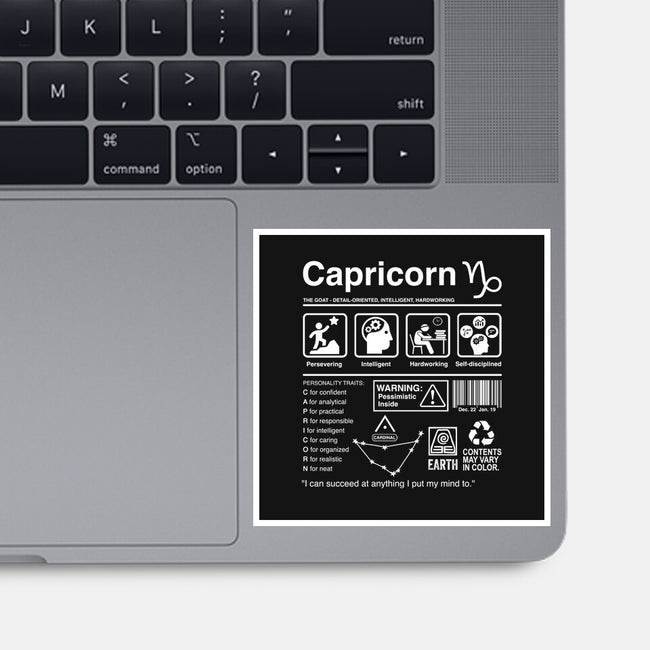 Capricorn Label-None-Glossy-Sticker-DrMonekers