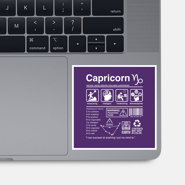 Capricorn Label-None-Glossy-Sticker-DrMonekers