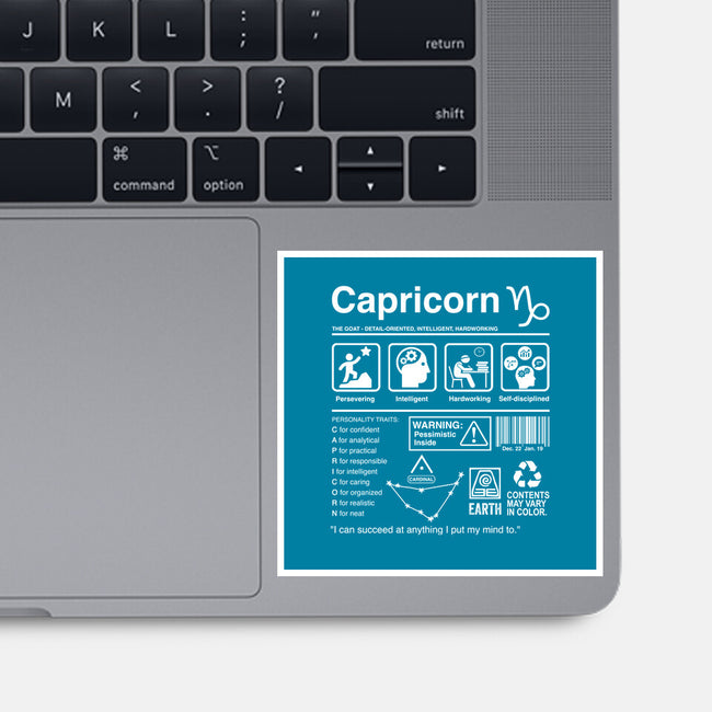 Capricorn Label-None-Glossy-Sticker-DrMonekers