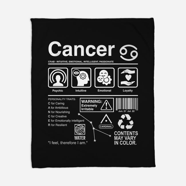 Cancer Label-None-Fleece-Blanket-DrMonekers