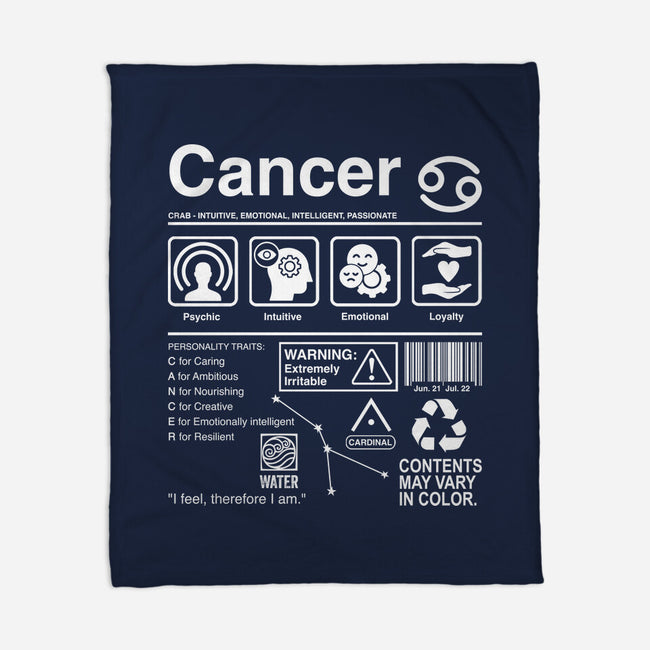 Cancer Label-None-Fleece-Blanket-DrMonekers