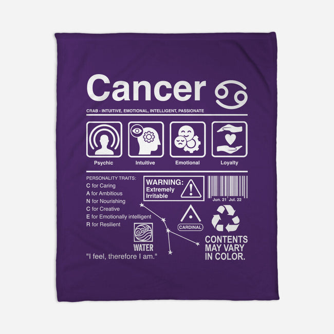 Cancer Label-None-Fleece-Blanket-DrMonekers