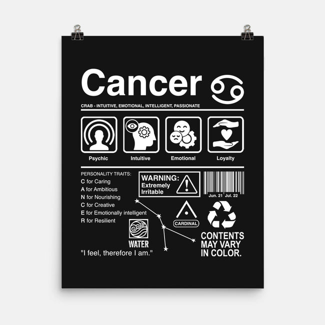 Cancer Label-None-Matte-Poster-DrMonekers