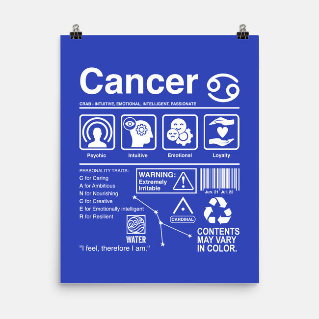 Cancer Label-None-Matte-Poster-DrMonekers