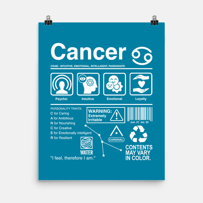 Cancer Label-None-Matte-Poster-DrMonekers