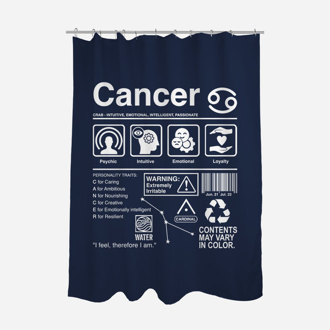 Cancer Label-None-Polyester-Shower Curtain-DrMonekers