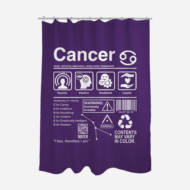 Cancer Label-None-Polyester-Shower Curtain-DrMonekers
