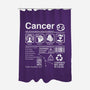 Cancer Label-None-Polyester-Shower Curtain-DrMonekers