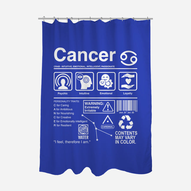 Cancer Label-None-Polyester-Shower Curtain-DrMonekers