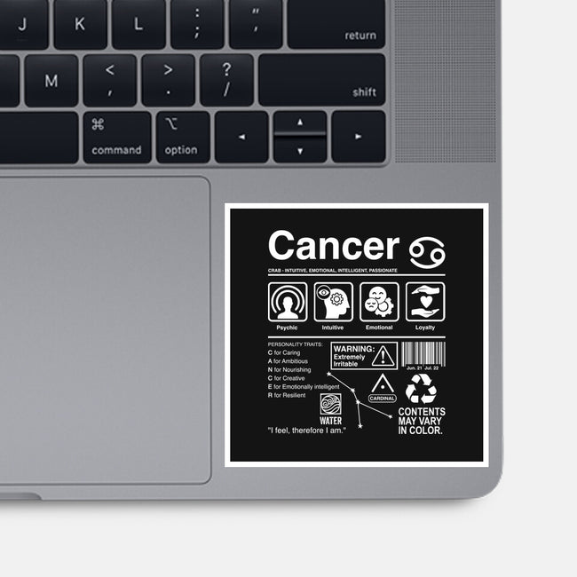 Cancer Label-None-Glossy-Sticker-DrMonekers