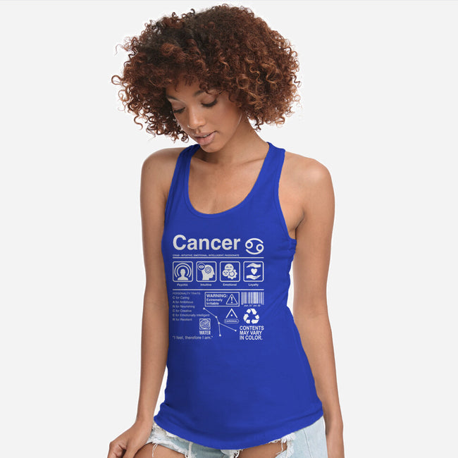 Cancer Label-Womens-Racerback-Tank-DrMonekers