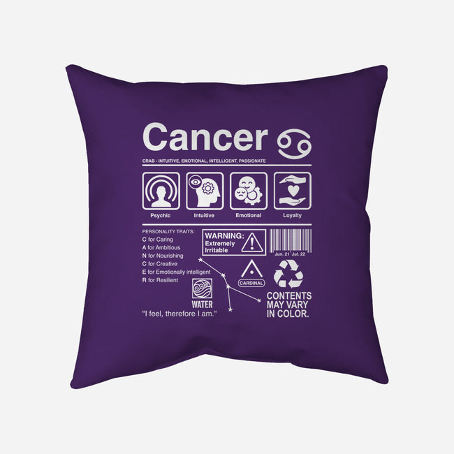Cancer Label-None-Removable Cover w Insert-Throw Pillow-DrMonekers
