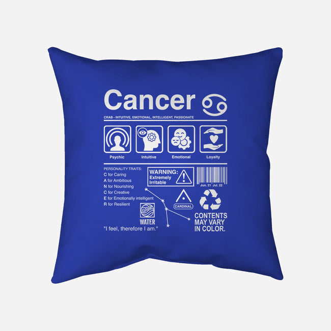 Cancer Label-None-Removable Cover w Insert-Throw Pillow-DrMonekers