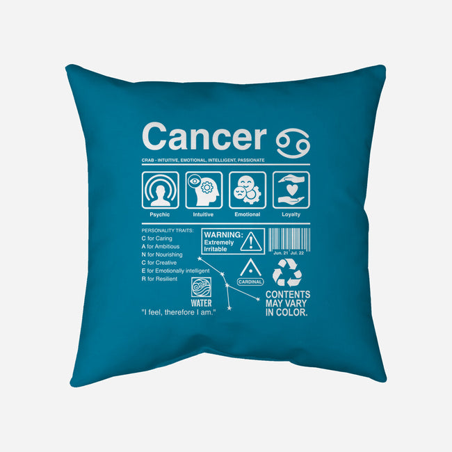 Cancer Label-None-Removable Cover w Insert-Throw Pillow-DrMonekers