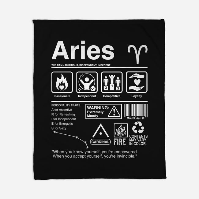 Aries Label-None-Fleece-Blanket-DrMonekers