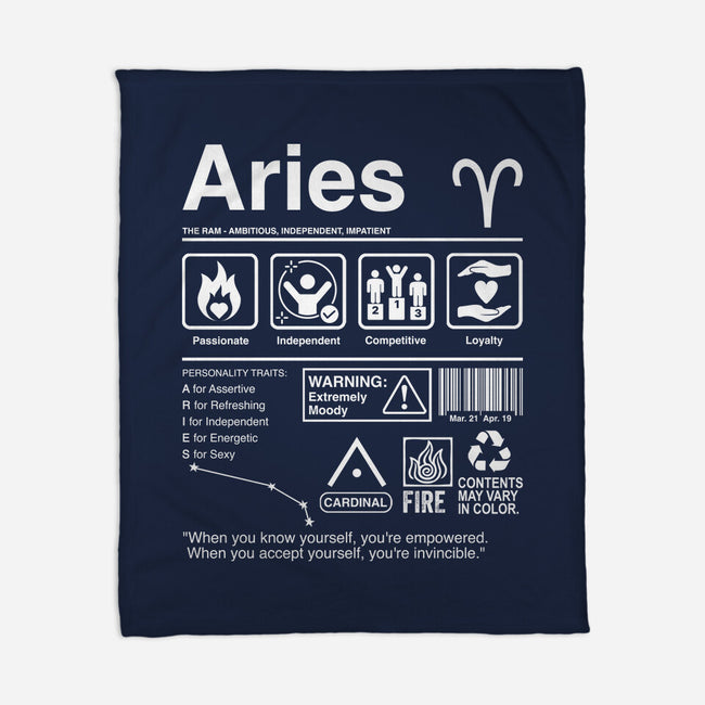 Aries Label-None-Fleece-Blanket-DrMonekers