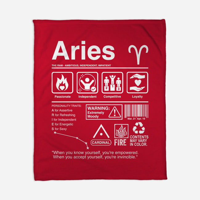 Aries Label-None-Fleece-Blanket-DrMonekers