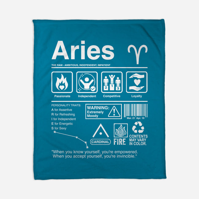 Aries Label-None-Fleece-Blanket-DrMonekers