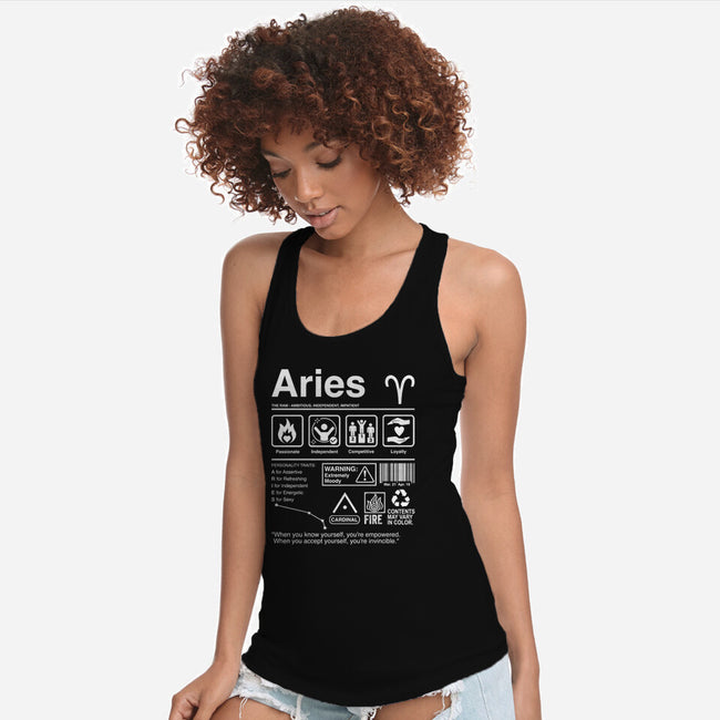 Aries Label-Womens-Racerback-Tank-DrMonekers