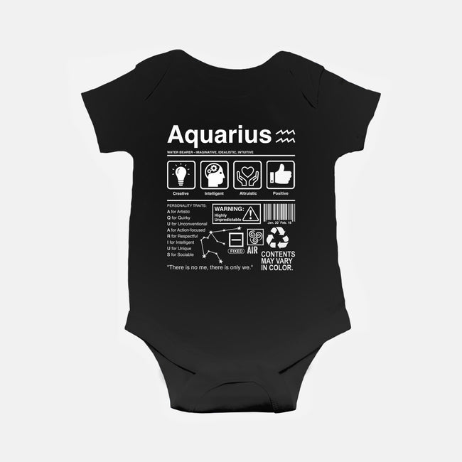 Aquarius Label-Baby-Basic-Onesie-DrMonekers