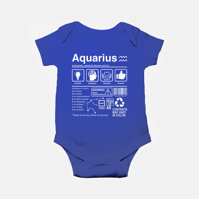 Aquarius Label-Baby-Basic-Onesie-DrMonekers