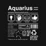 Aquarius Label-None-Removable Cover w Insert-Throw Pillow-DrMonekers