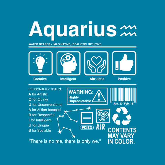 Aquarius Label-None-Polyester-Shower Curtain-DrMonekers