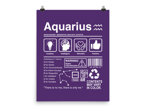 Aquarius Label