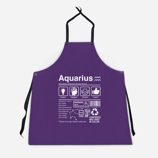 Aquarius Label-Unisex-Kitchen-Apron-DrMonekers