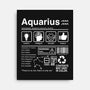 Aquarius Label-None-Stretched-Canvas-DrMonekers