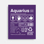 Aquarius Label-None-Stretched-Canvas-DrMonekers