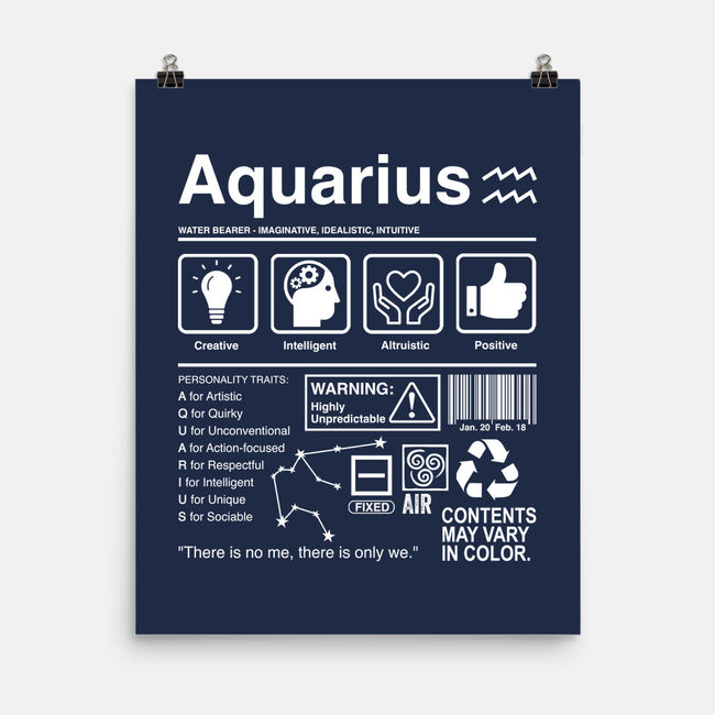 Aquarius Label-None-Matte-Poster-DrMonekers