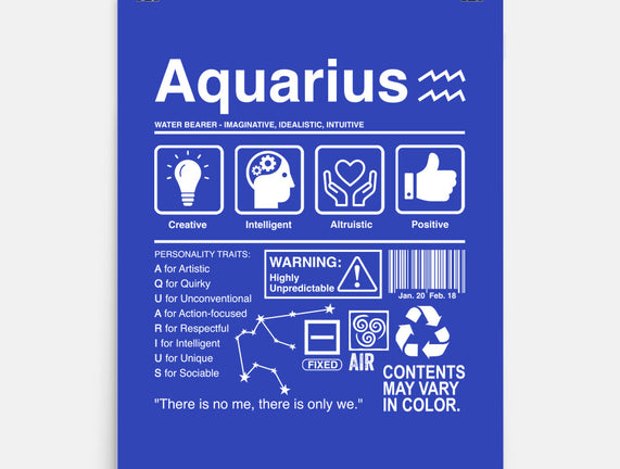 Aquarius Label